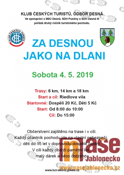 Do Desné na turistický pochod Za Desnou jako na dlani