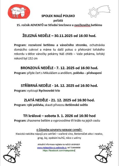 Jak bude probíhat Advent u ovečkového betléma na Smržovce