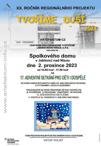 Na 17. Adventní setkání v Jablonci zve Centrum pro zdravotně postižené