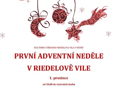 Začněte adventní čas v Riedelově vile