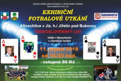 Na exhibiční utkání do Albrechtic přijede Československý lev