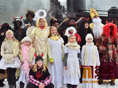 Autor foto:Zdeněk Horák Mikulášský parní vlak dojel z Jilemnice do Rokytnice i Martinic