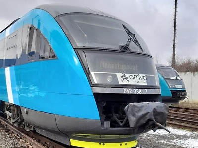Autor foto:Archiv Arriva vlaky Vlaky Arrivy se postupně mění z červených na modré