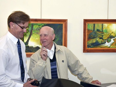 V Riedlově vile vystavují obrazy Vladimíra Balcara