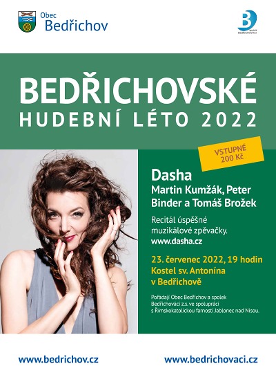 Dasha zazpívá na Bedřichovském hudebním létě 2022