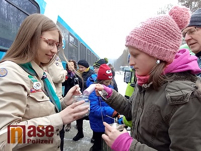 Autor foto:Rudolf Kožený Obrazem: Skauti přivezli Betlémské světlo do Libereckého kraje