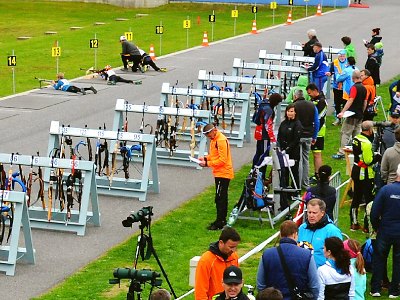 Obrazem: Český pohár v letním biatlonu pořádali v Břízkách