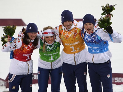 Pátá medaile pro biatlonisty, mix štafeta druhá