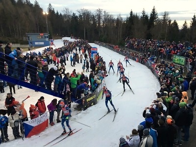 Biatlonová exhibice v Břízkách přilákala čtyři tisíce fanoušků