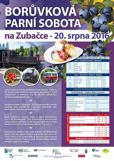 Na zubačce připravují Borůvkovou parní sobotu