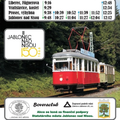 Z Liberce na Velikonoční slavnosti do Jablonce pojede historická tramvaj