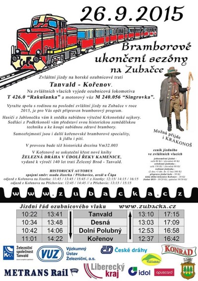 Na Zubačce chystají poslední zvláštní jízdy sezony