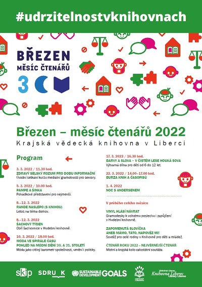 Březen měsíc čtenářů přinese do liberecké knihovny téma udržitelnosti