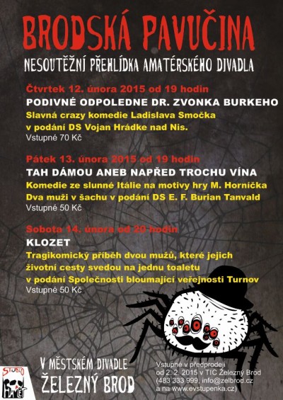 Amatérské soubory míří na divadelní přehlídku Brodská pavučina