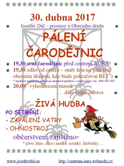 Čarodějnice se sletí na sraz v Josefově Dole