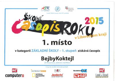 ZŠ Mozartova má nejlepší časopis v ČR