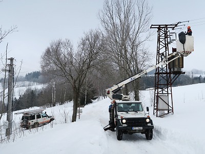 Poruchové čety ČEZ mají za sebou za loňský rok 76 tisíc výjezdů