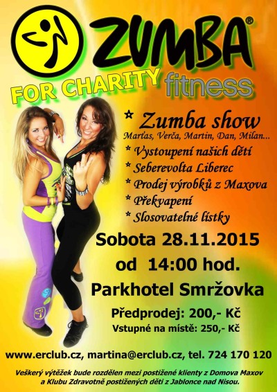 Parkhotel na Smržovce bude popáté hostit Charitativní Zumba maraton