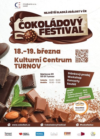 Turnovskou Střelnici obsadí Čokoládový festival 2023