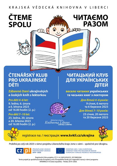 V krajské knihovně vznikne čtenářský klub pro ukrajinské děti