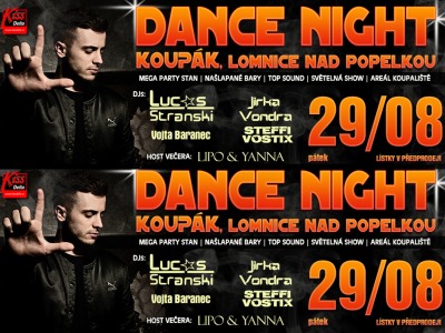 Čtyři výherci získali vstupenky na Dance Night Koupák! Čtyři výherci získali vstupenky na Dance Night Koupák!