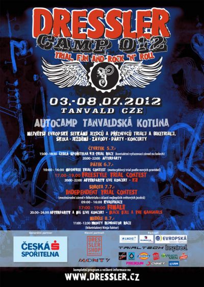 Prázdniny opět odstartuje biketrialový Dressler camp