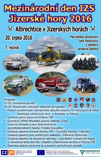 V Albrechticích opět uvidíte Den IZS Jizerské hory
