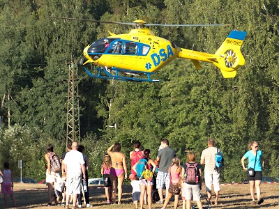 Den IZS na jablonecké přehradě objektivem čtenářky Andrey Bubeníkové