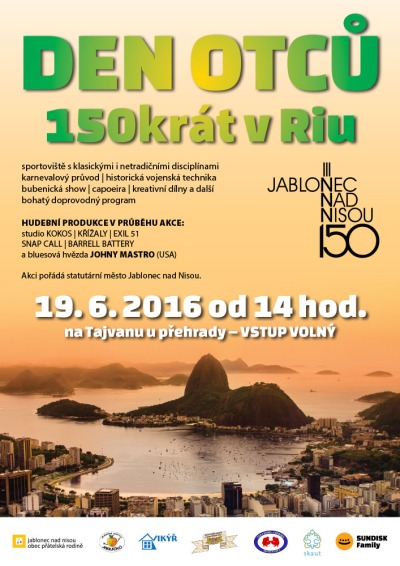 Jablonecký den otců má téma 150 krát v Riu