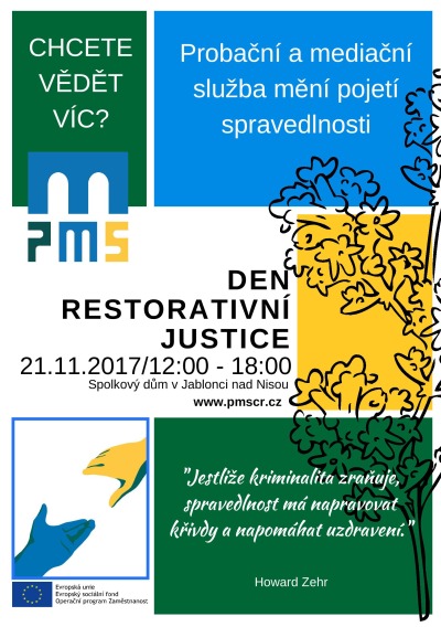 Den restorativní justice se koná v jabloneckém Spolkovém domě