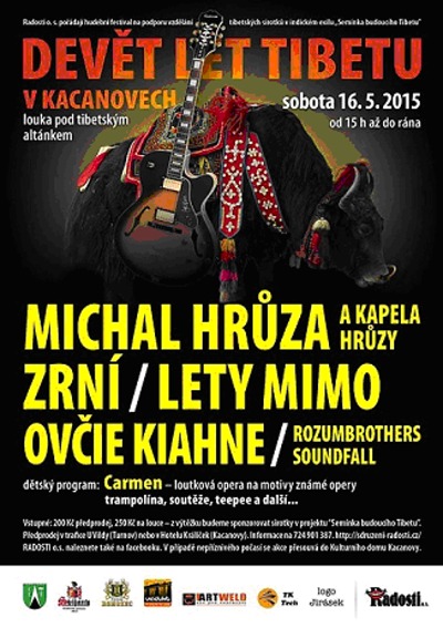 V Kacanovech podpoří Tibet koncertem už podeváté