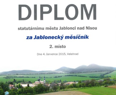 Jablonecký měsíčník je druhý nejlepší mezi zpravodaji