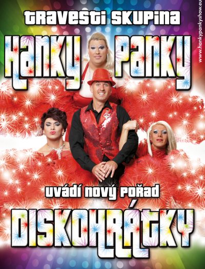 Travesti skupina Hanky Panky přijíždí do Tanvaldu s Diskohrátkami 