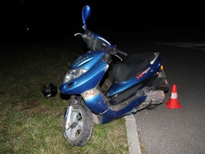 Motocyklista havaroval u Jablonce pod vlivem alkoholu