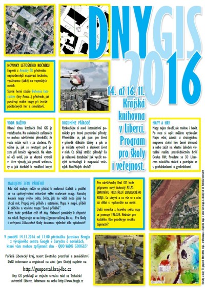 GISDay 2016 v Liberci zasvětí návštěvníky nejen do tajů map