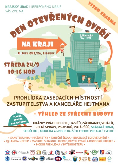 Sídlo Libereckého kraje otevře 24. září své dveře dětem i dospělým