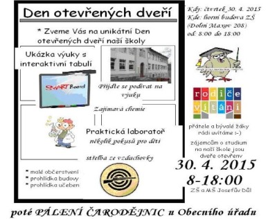 Nejen bývalí žáci jsou zváni na Den otevřených dveří josefodolské školy