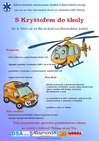 Zdravotnická záchranná služba zve na den otevřených dveří