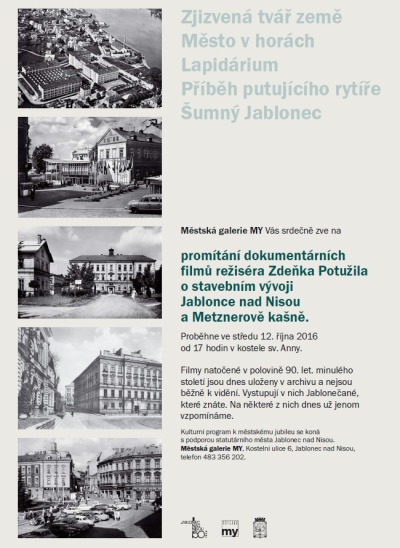 V kostele sv. Anny promítnou dokumenty o Jablonci a Metznerově kašně