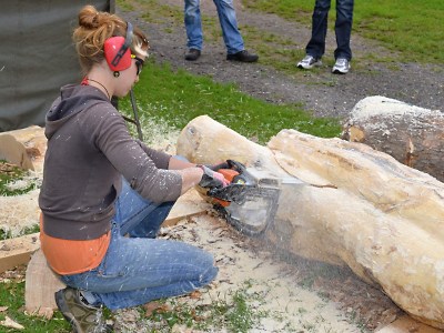Obrazem: Druhý den Dřevosochání ve Františkově a výstava hraček