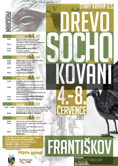 Dřevosochokování ve Františkově opět doplňuje i kulturní program