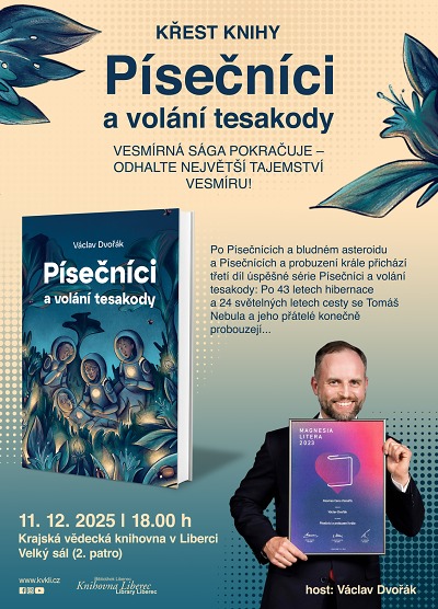 Dvojnásobný držitel Magnesia Litera vydává svoji pátou knihu