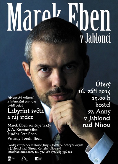Marek Eben v Jablonci uvede dílo bratra Petra