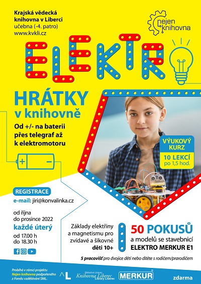 Autor foto:Archiv Krajská vědecká knihovna Liberec V krajské knihovně připravují Elektrohrátky