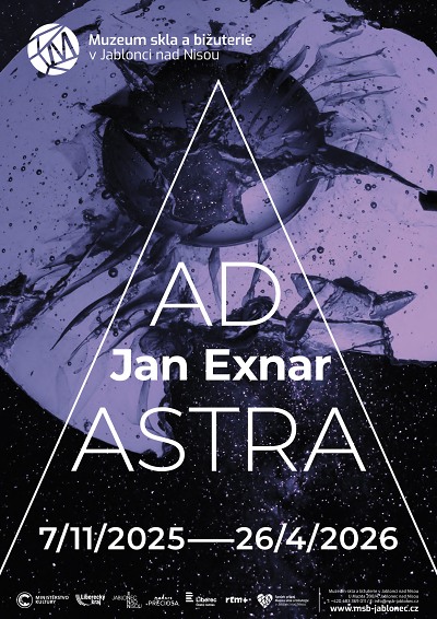 Skleněný vesmír Jana Exnara představí v jabloneckém muzeu