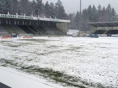 Utkání Jablonce se Spartou je odloženo kvůli sněhu!