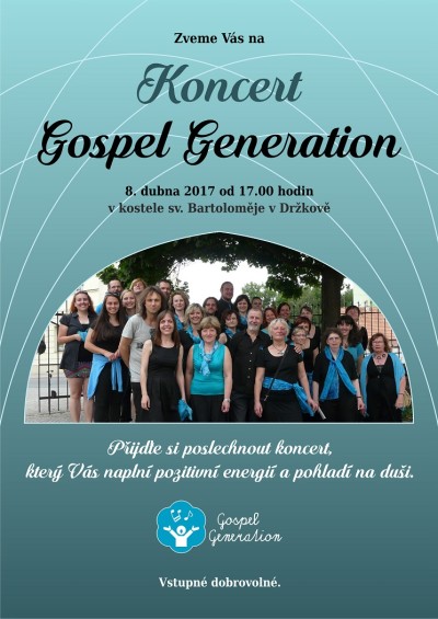 Gospel Generation zazpívají v Držkově i na Smržovce