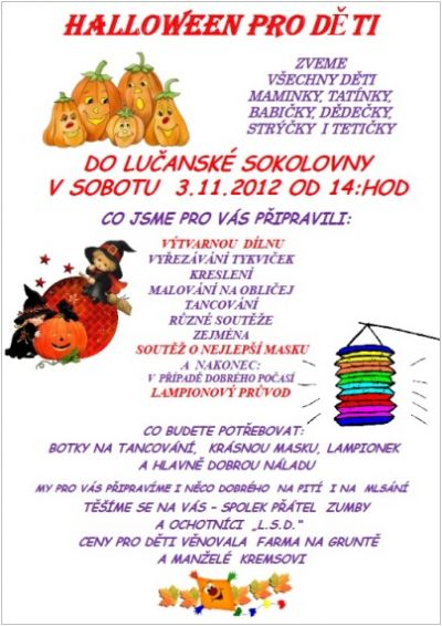 Halloween v Lučanech