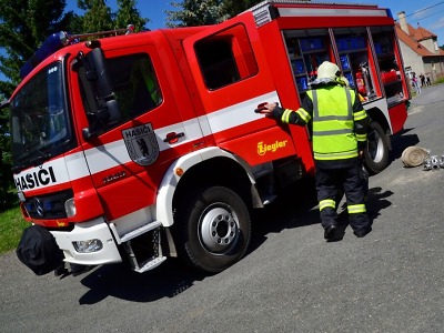 Hasiči měli cvičení v hodkovickém ústavu pro postižené
