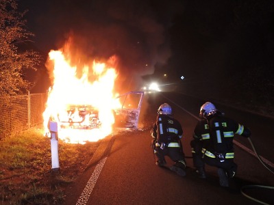 Na Jablonecku hořela za poslední dny dvě auta